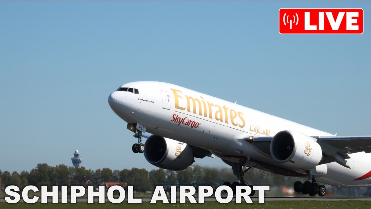 Schiphol Airport — Live planespotting